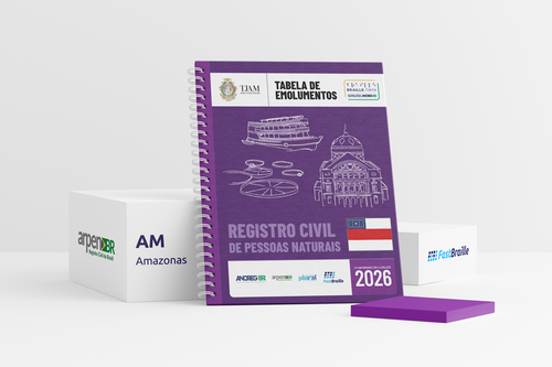 Tabela de Emolumentos 2026 - versão tinta-braille - Registro Civil de Pessoas Naturais - Amazonas