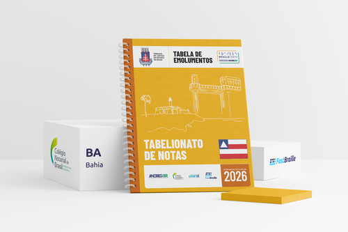 Tabela de Emolumentos 2026 - versão tinta-braille - Tabelionato de Notas - Bahia