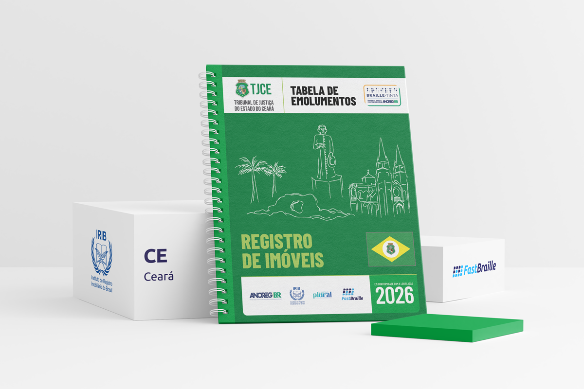 Tabela de Emolumentos 2026 - versão tinta-braille - Registro de Imóveis - Ceará
