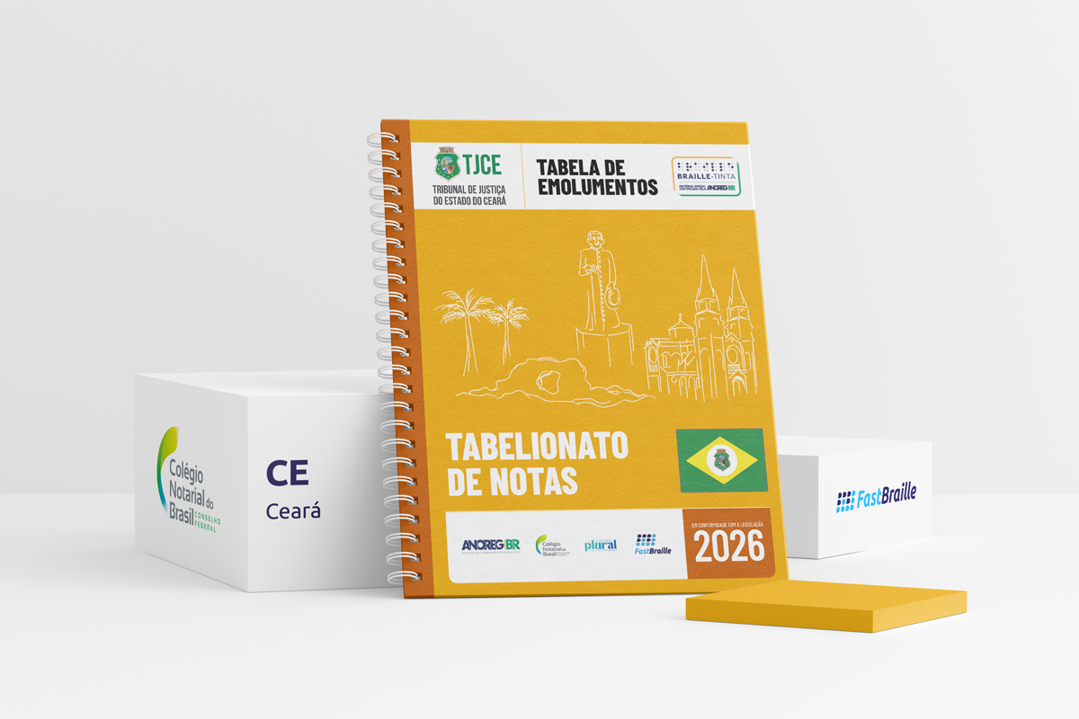 Tabela de Emolumentos 2026 - versão tinta-braille - Tabelionato de Notas - Ceará
